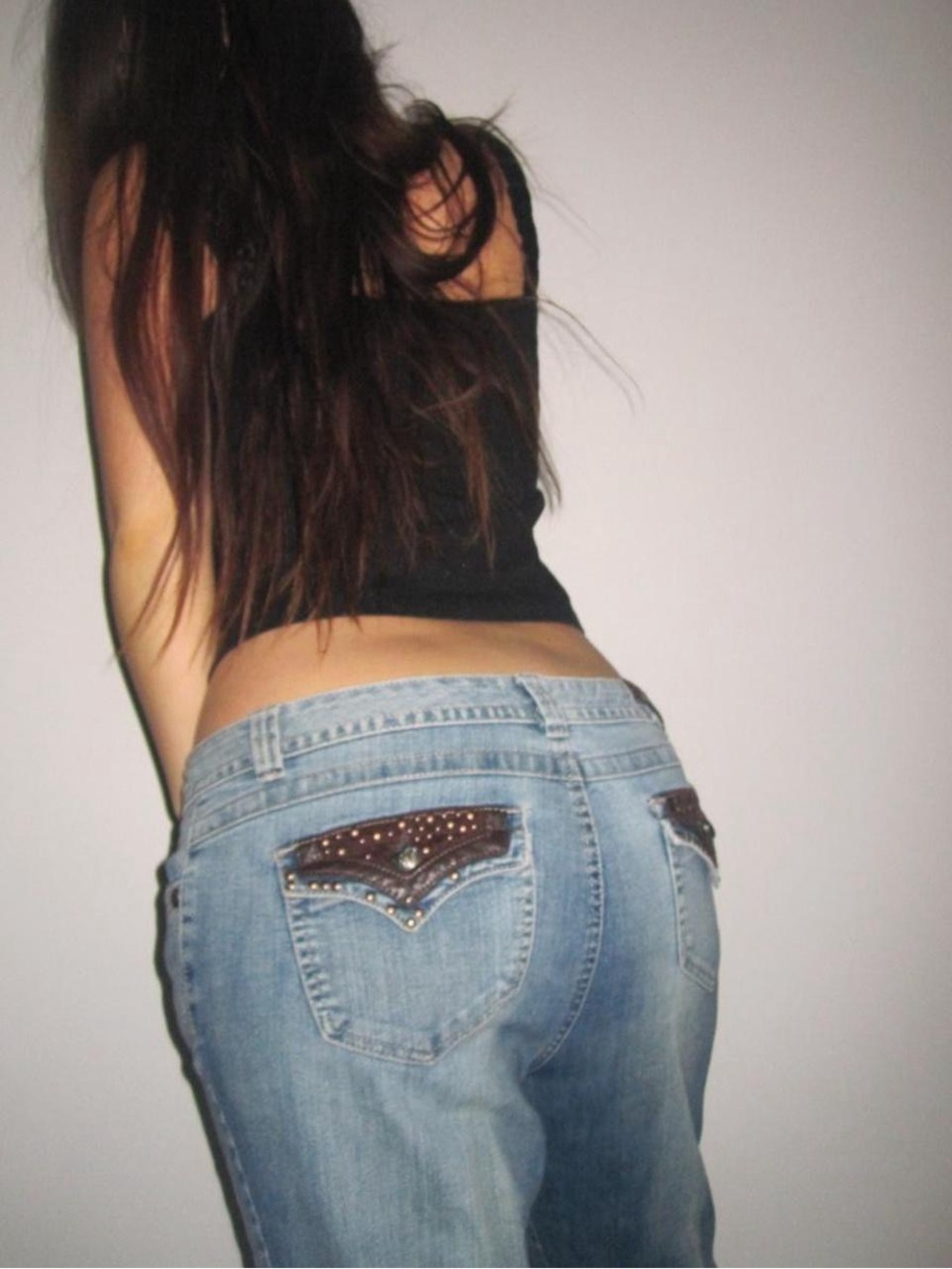Women’s Light Blue Embellished Back Pocket Jeans
